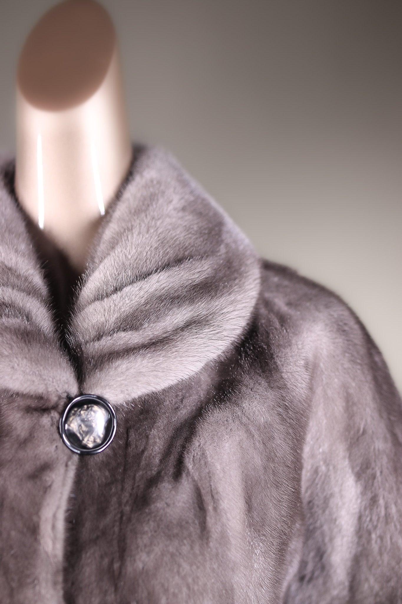 Full-Skin Mink Cape with Shawl Collar