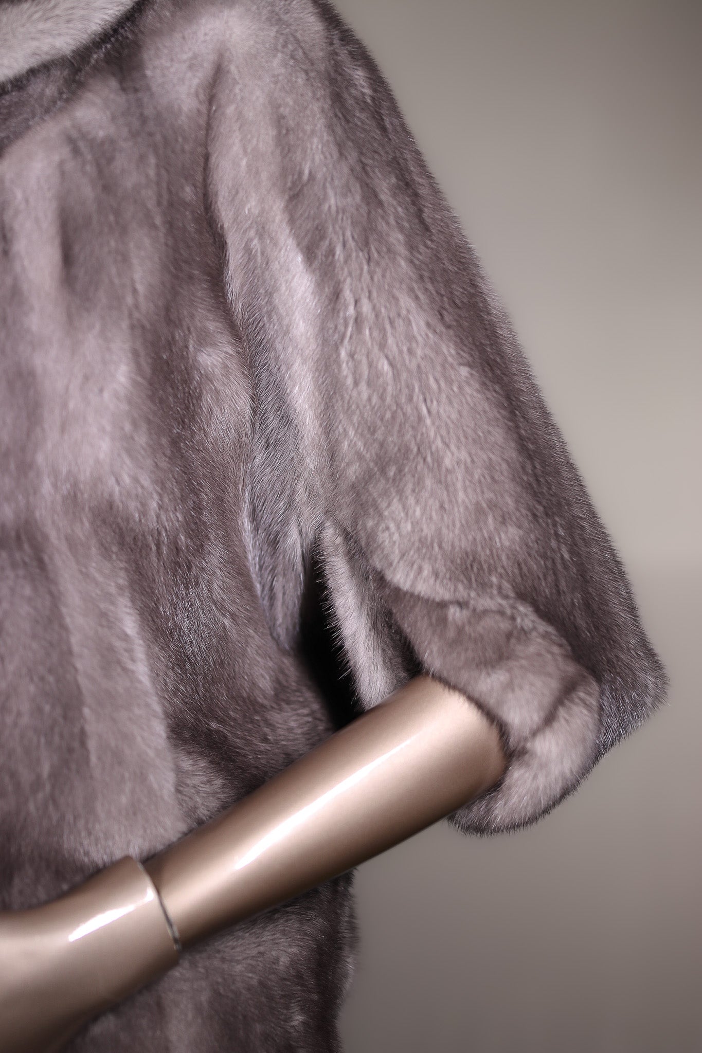 Full-Skin Mink Cape with Shawl Collar