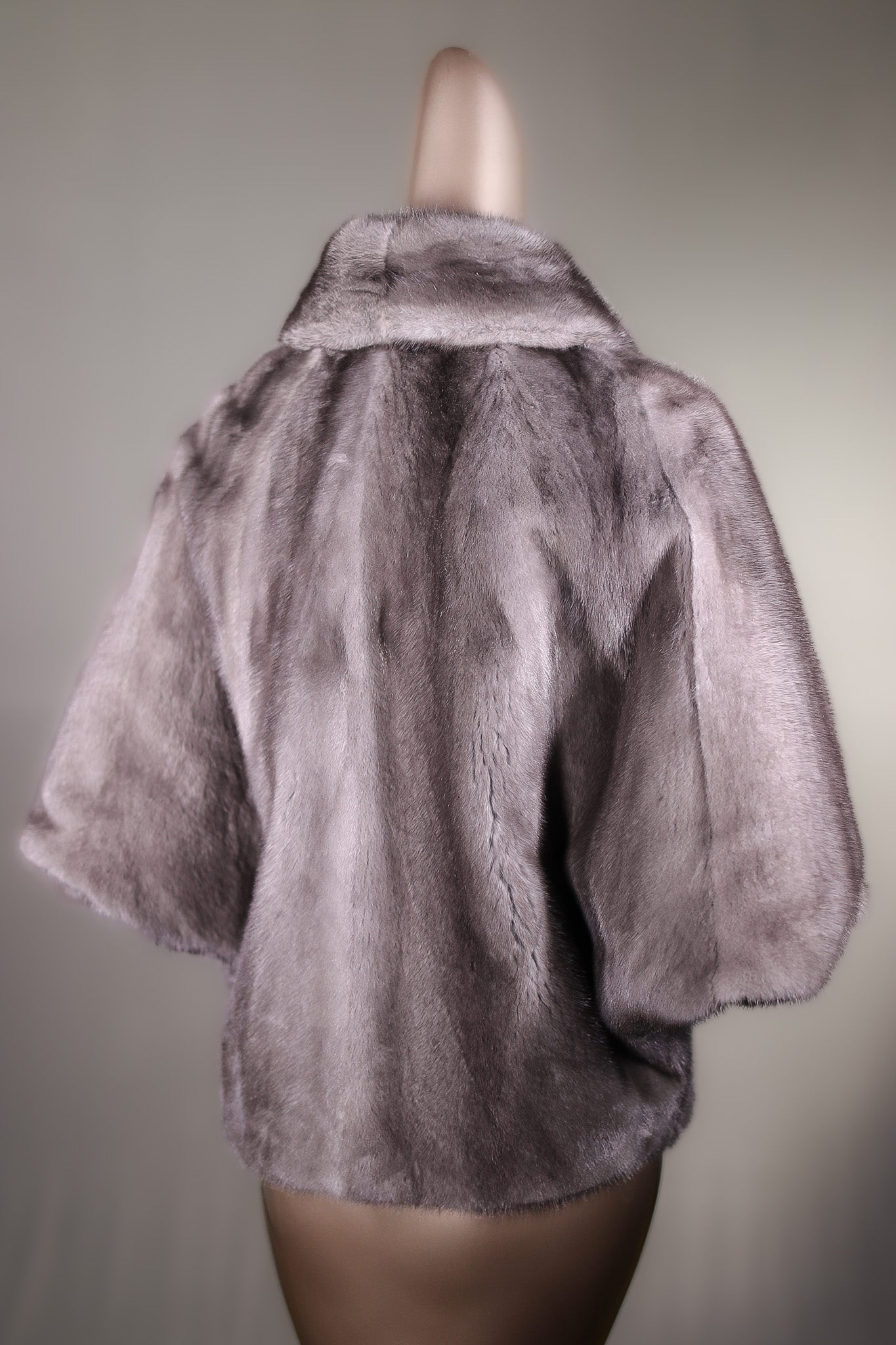 Full-Skin Mink Cape with Shawl Collar