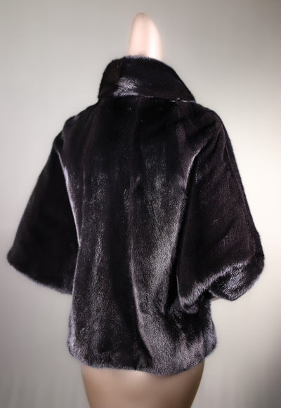 Full-Skin Mink Cape with Shawl Collar