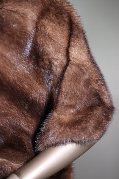 Full-Skin Demi Buff Mink Shawl