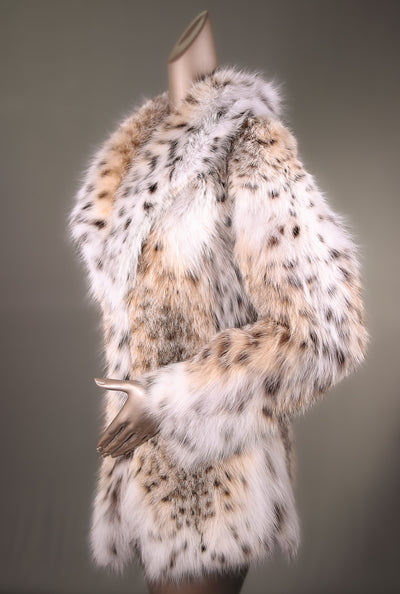Natural Full-Skin American Cat Lynx Stroller