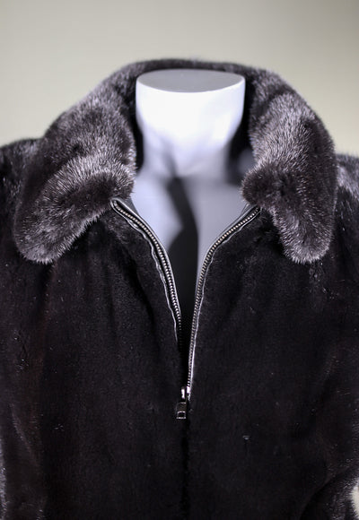 Full-Skin Black Mink Jacket