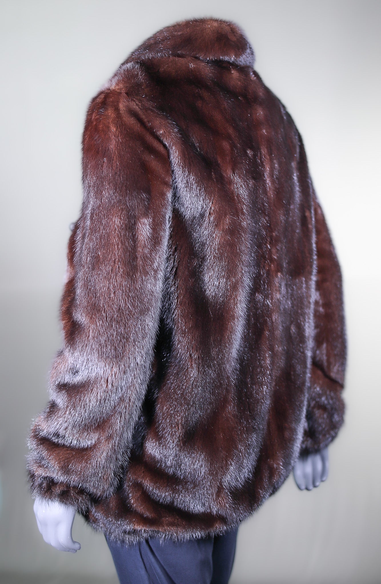 Full-Skin Natural Mahogany Mink Jacket