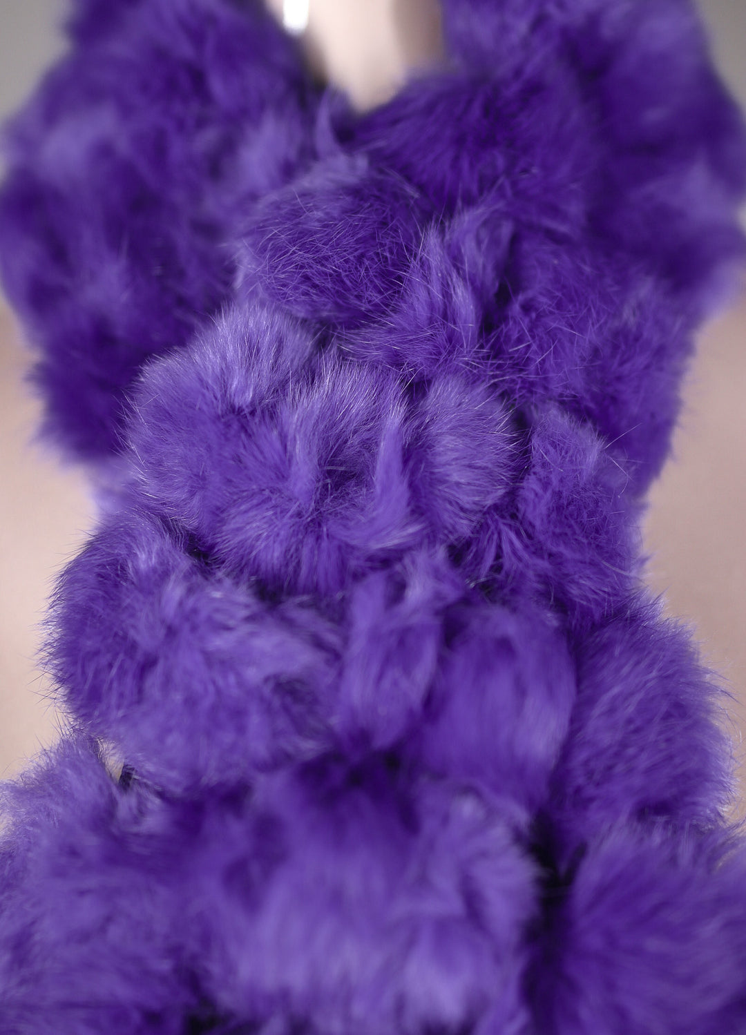 Rabbit Pom-Pom Scarf – Alaska Fur Gallery, Inc.