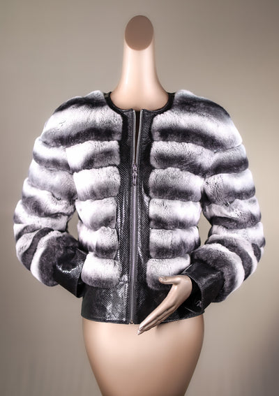 Rex Rabbit Bolero Cross-Cut Chinchilla Rex Rabbit Bolero Jacket – Alaska Fur Gallery, Inc.