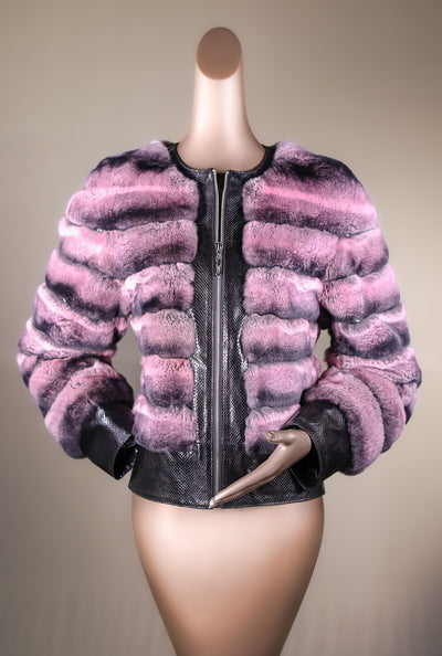 Rex Rabbit Bolero Cross-Cut Chinchilla Rex Rabbit Bolero Jacket – Alaska Fur Gallery, Inc.