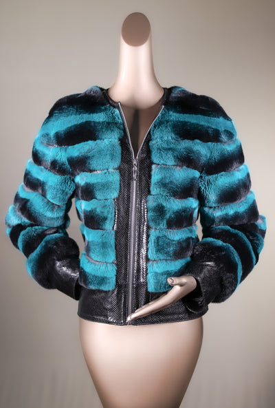Rex Rabbit Bolero Cross-Cut Chinchilla Rex Rabbit Bolero Jacket – Alaska Fur Gallery, Inc.