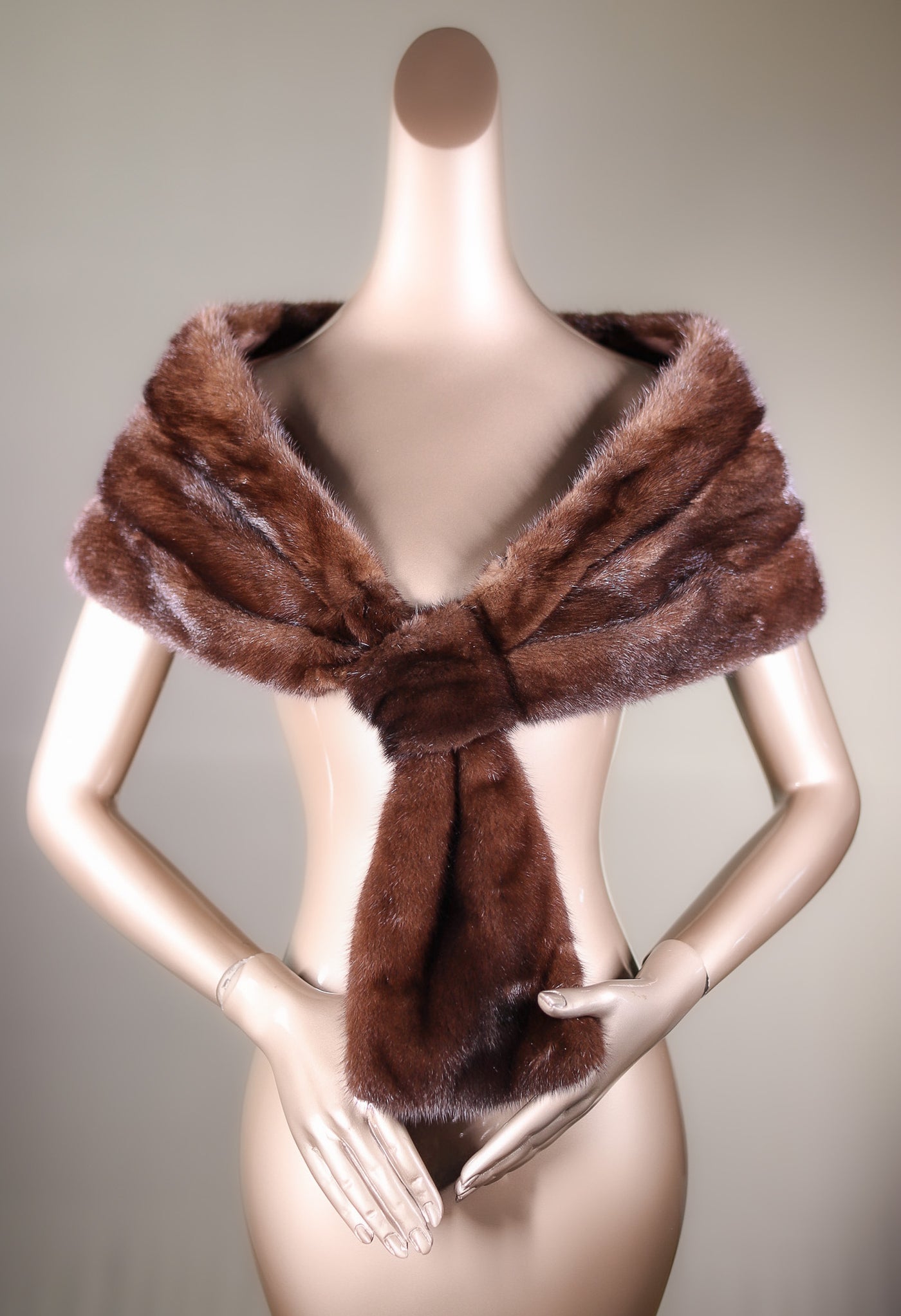 Full-Skin Mink Pull-Through Stole