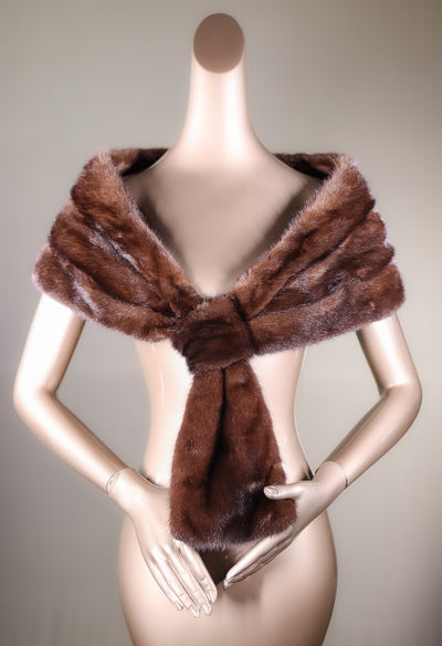 Full-Skin Mink Pull-Through Stole
