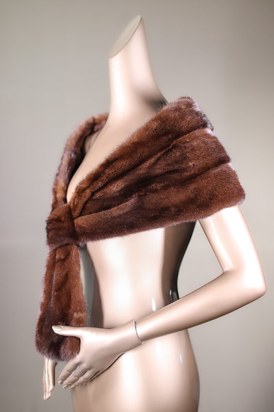 Full-Skin Mink Pull-Through Stole