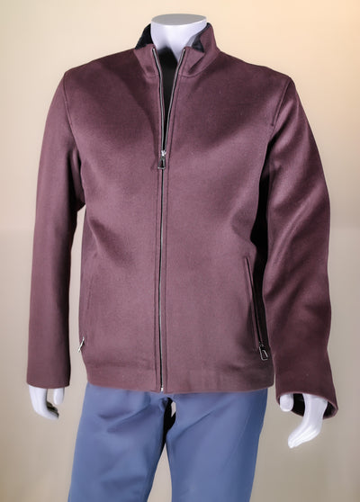 Woven Wool Jacket with Sheepskin Liner