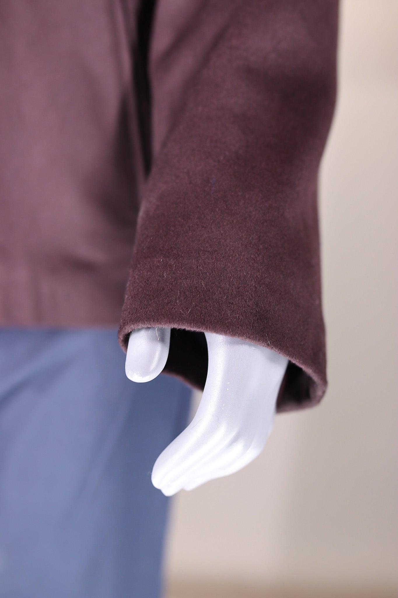 Woven Wool Jacket with Sheepskin Liner