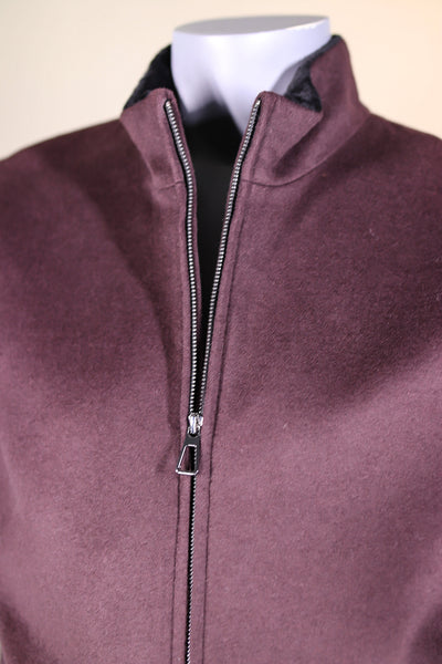 Woven Wool Jacket with Sheepskin Liner