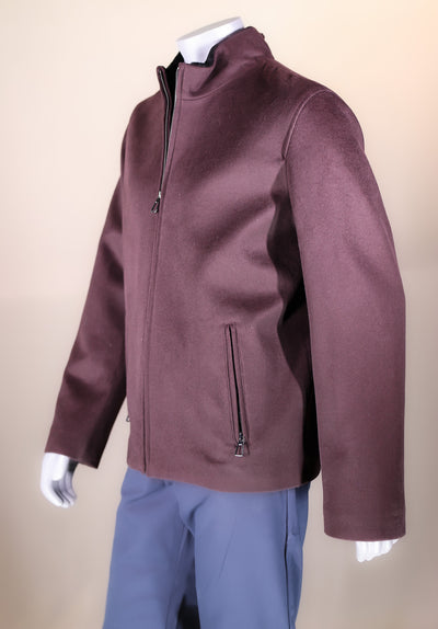 Woven Wool Jacket with Sheepskin Liner