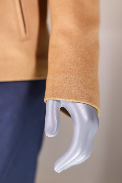 Woven Wool Jacket with Sheepskin Liner