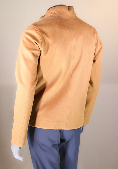 Woven Wool Jacket with Sheepskin Liner