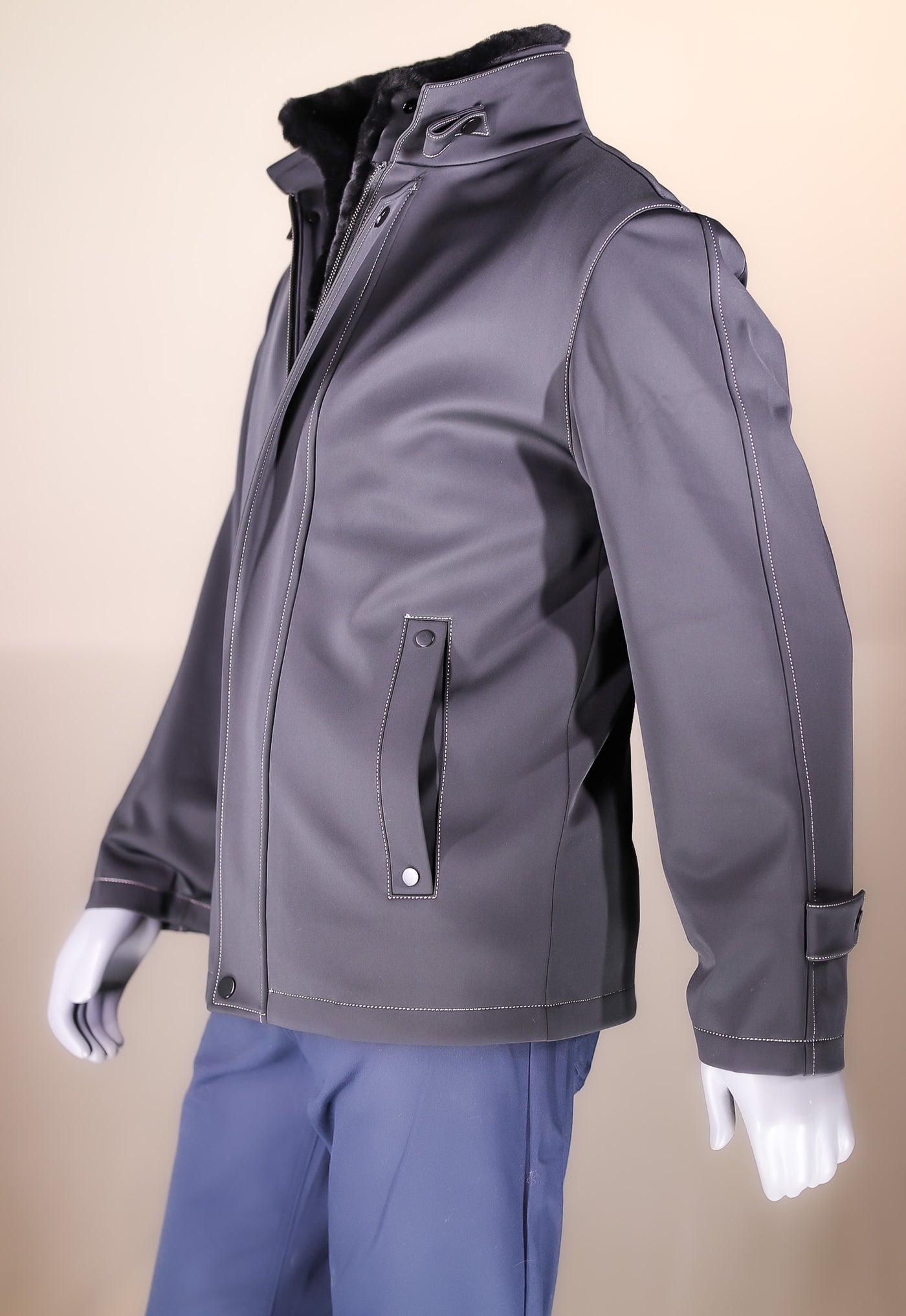 Neoprim Outerwear Jacket with Removable Sheepskin Vest