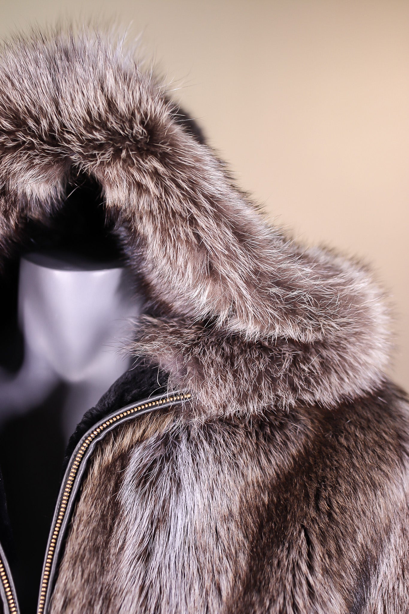 Full-Skin American Raccoon Parka
