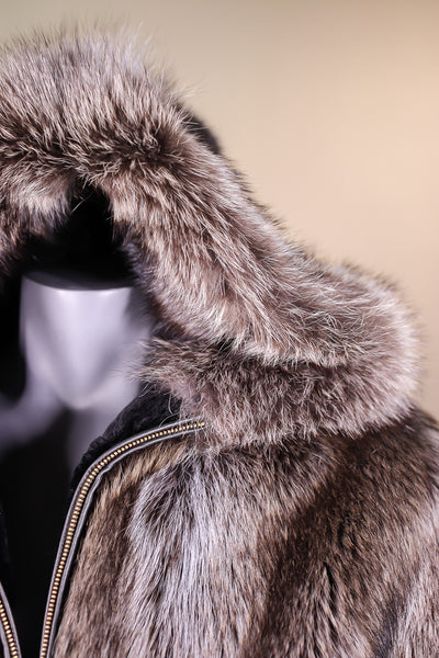 Full-Skin American Raccoon Parka