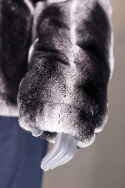 Dyed Chinchilla Rex Rabbit Jacket
