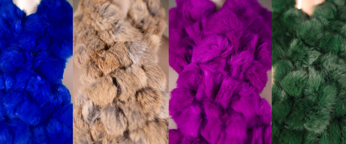 Rabbit Fur Bikini Set