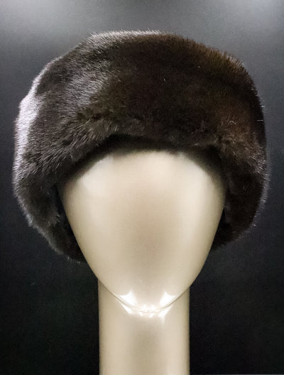 Natural Ranch Mink Headband with Velcro