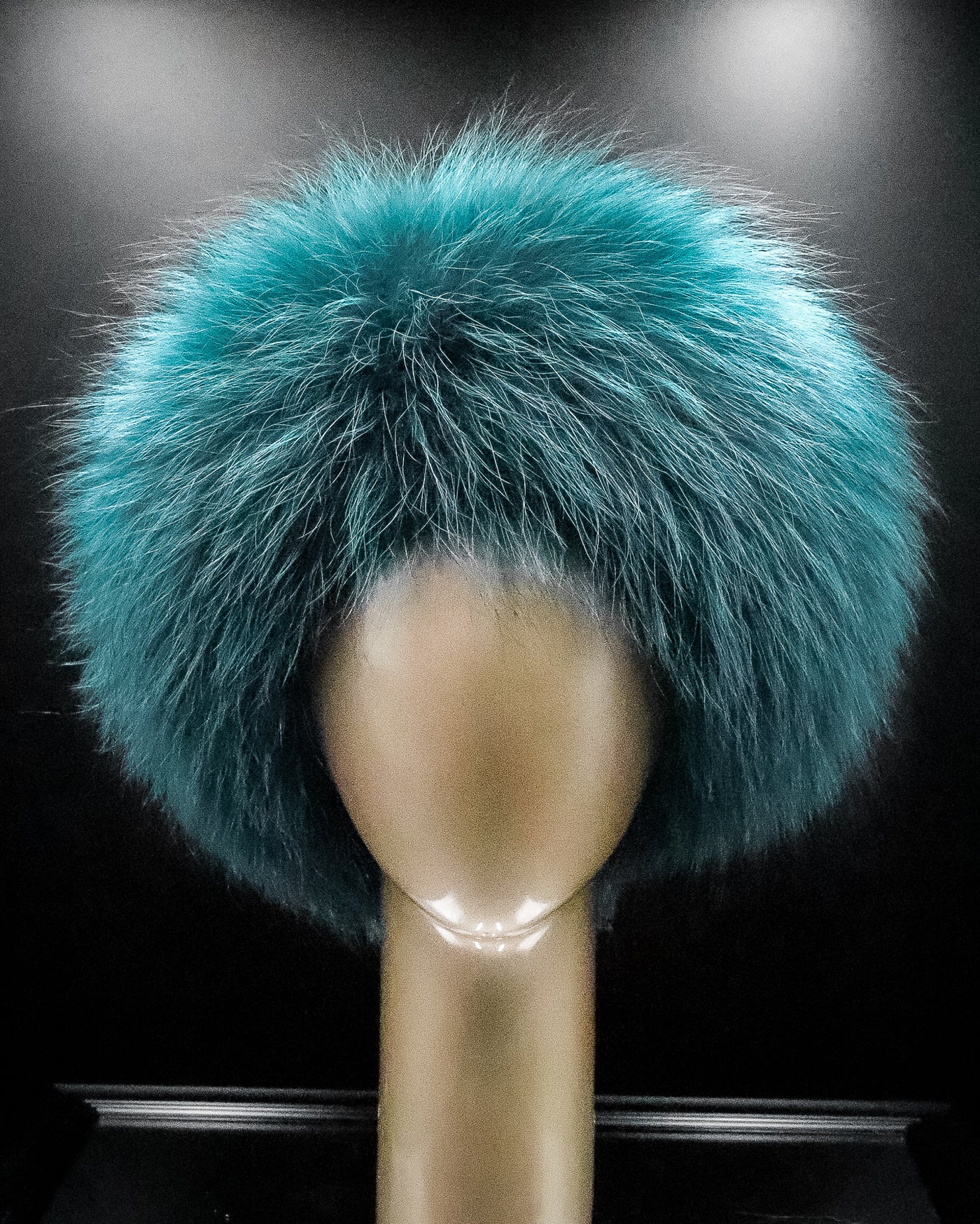 Turquoise Fox Headband with Velcro