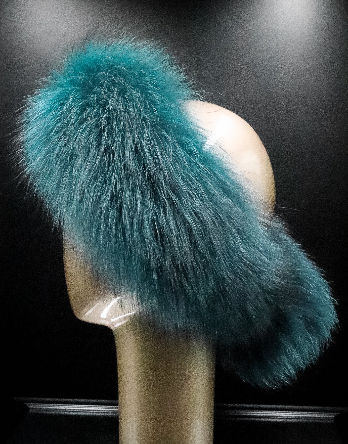 Turquoise Fox Headband with Velcro