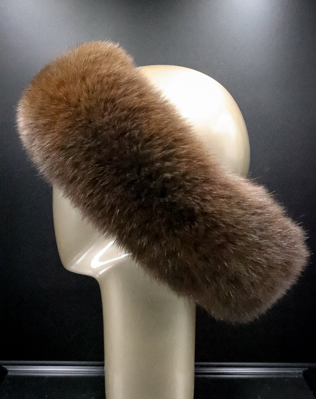 Brown Fox Headband with Velcro – Alaska Fur Gallery, Inc display picture 2