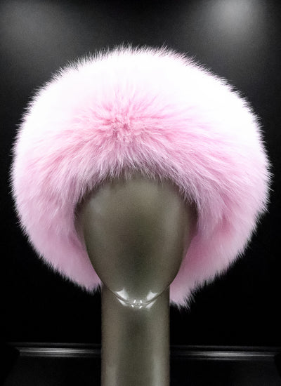 Pink Fox Headband with Velcro