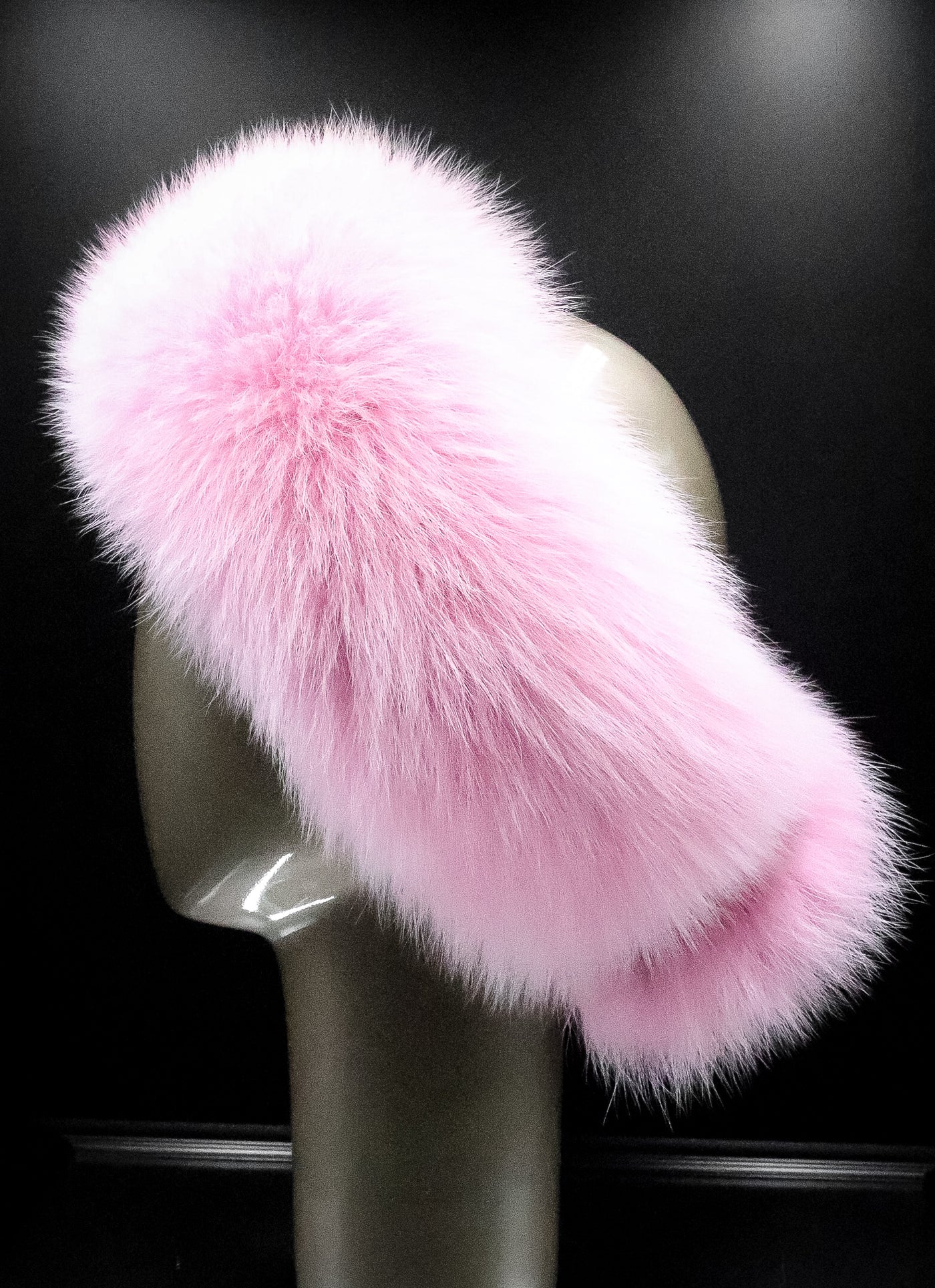 Pink Fox Headband with Velcro