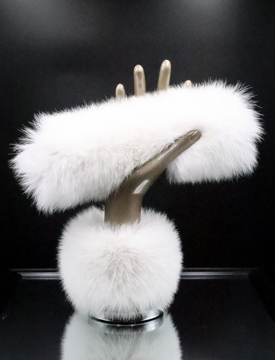 White Fox Snap Cuffs