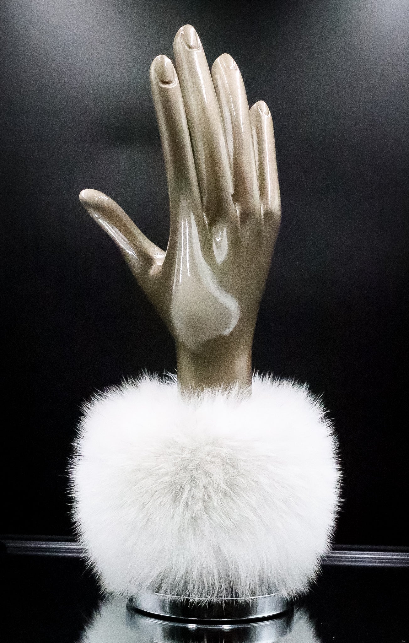 White Fox Snap Cuffs