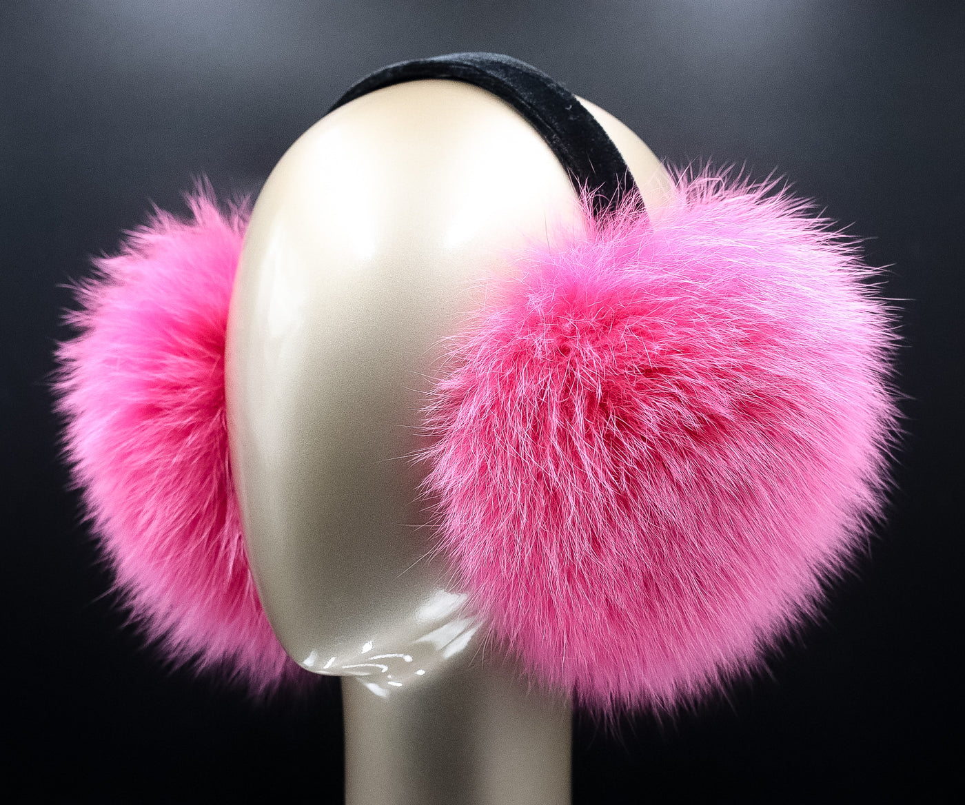 Fuschia Fox Ear Muffs