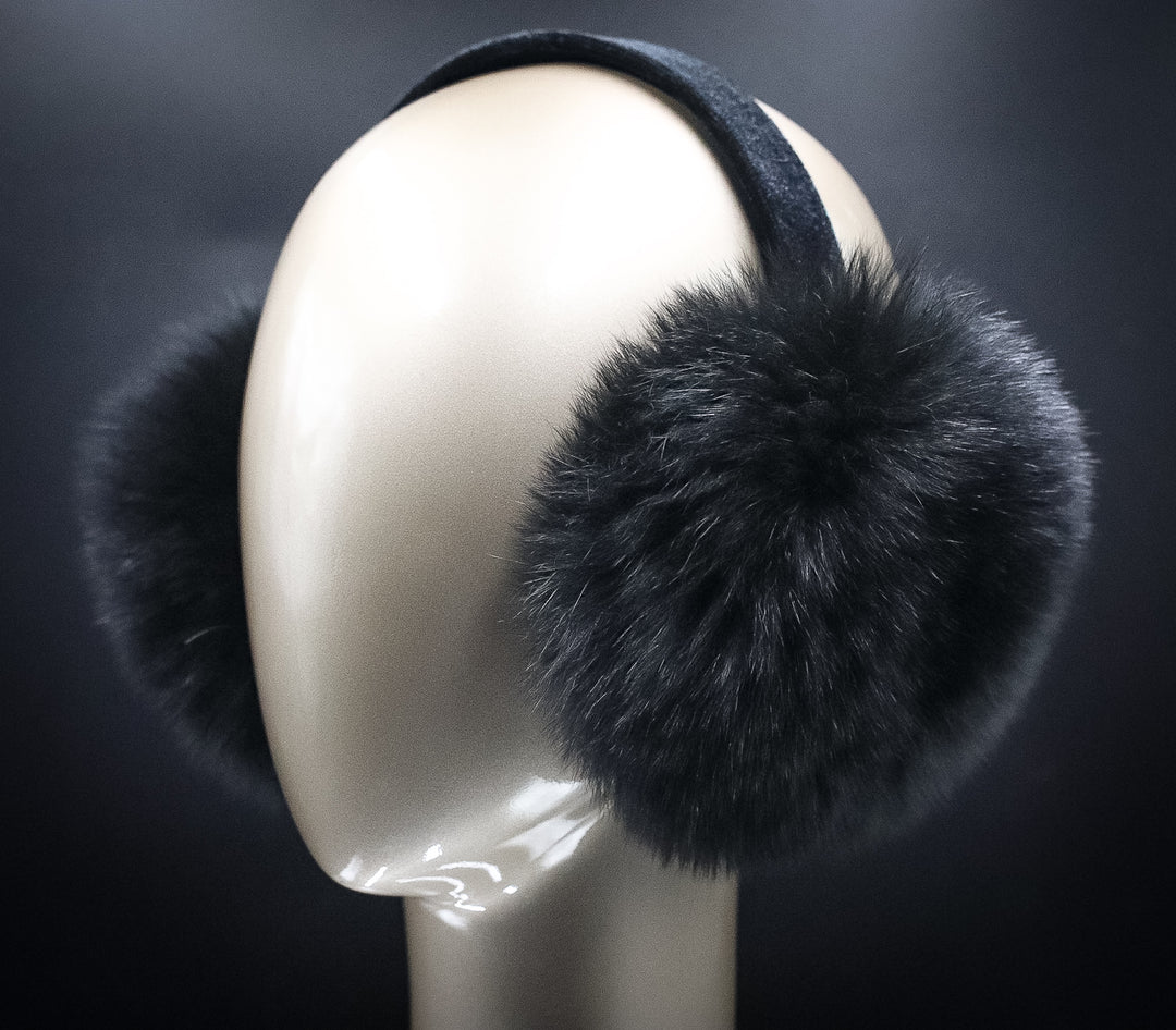 Black Fox Ear Muffs – Alaska Fur Gallery, Inc.