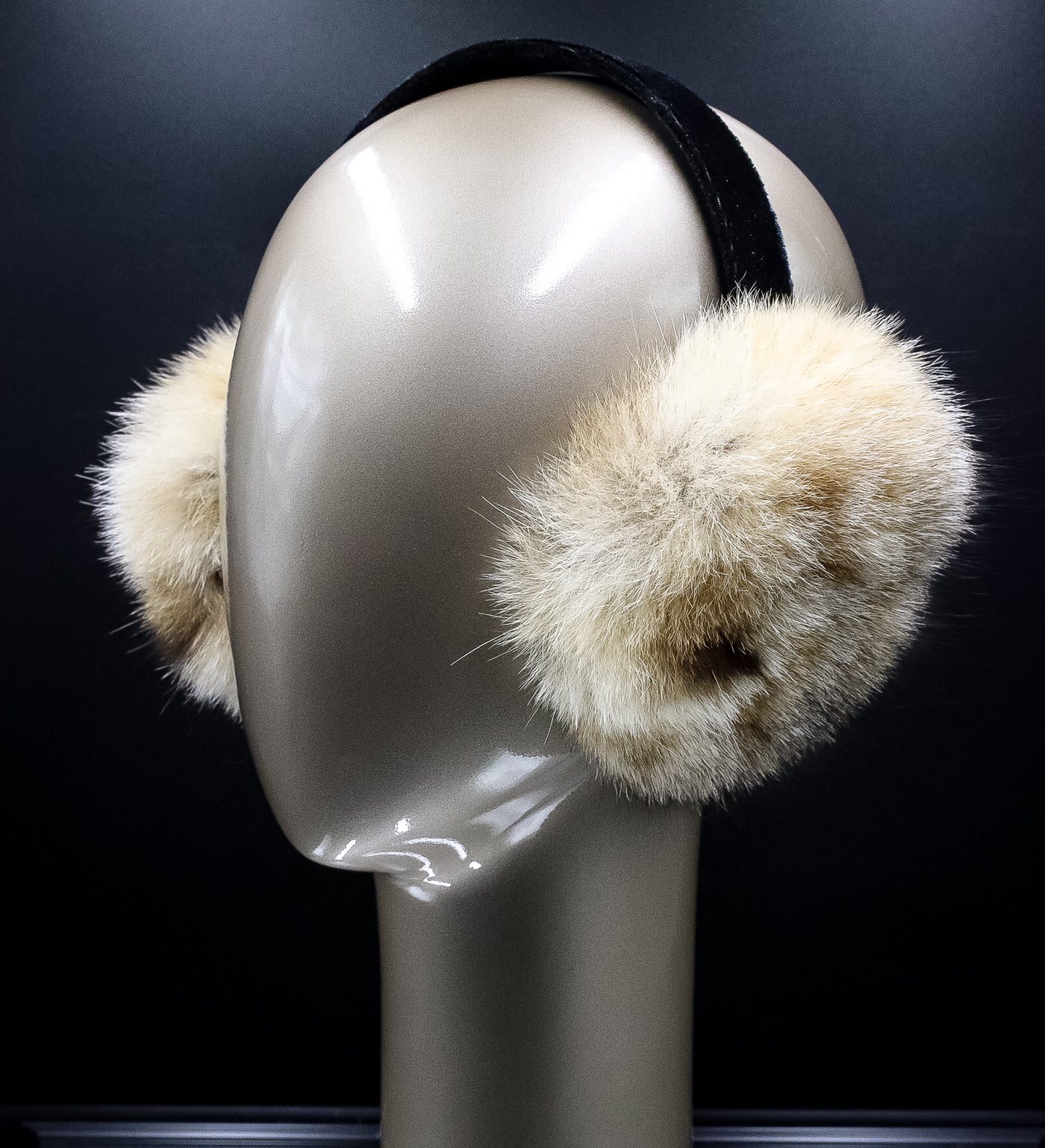 Natural American Lynx Ear Muffs