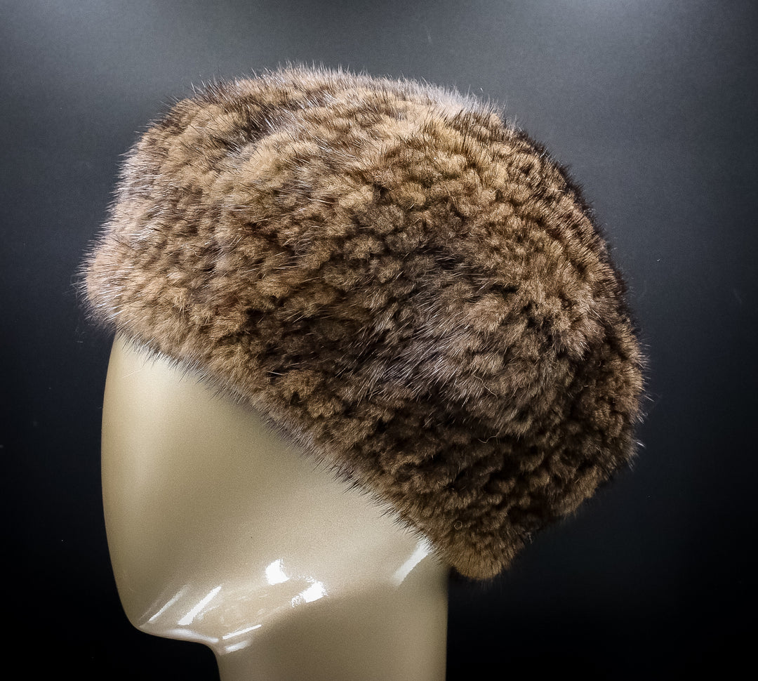 Knitted Mink Beret – Alaska Fur Gallery, Inc display picture 1