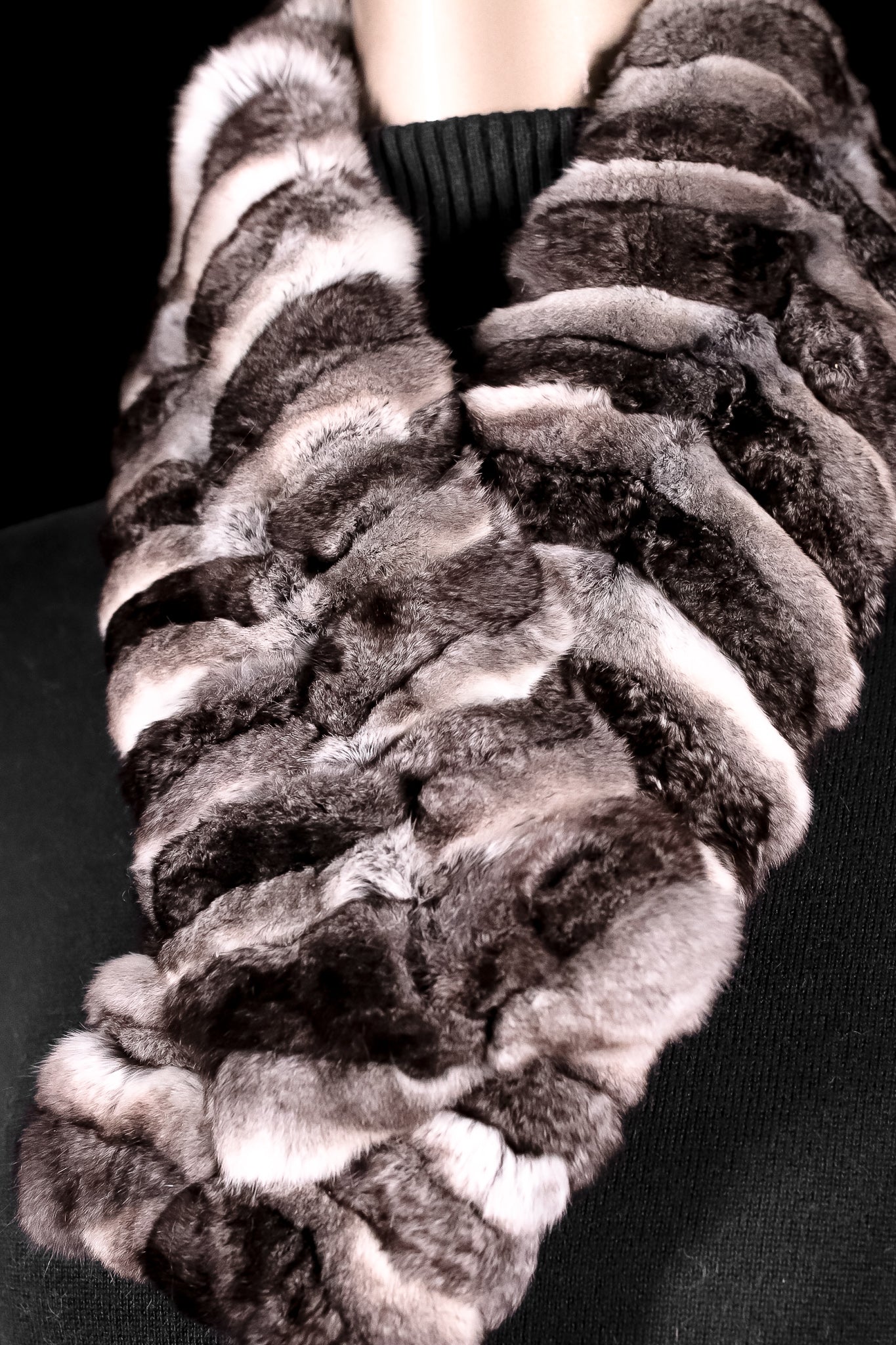 Chinchilla scarf sales