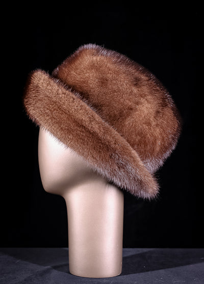 Assorted Full-Skin Mink Bucket Hat