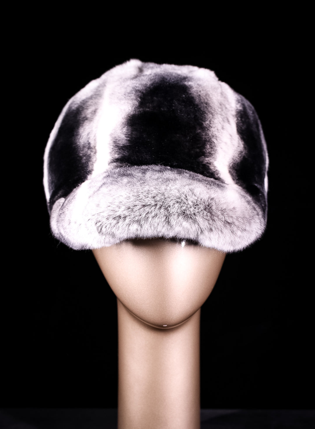 Assorted Chinchilla Rex Rabbit Baseball Hat – Alaska Fur  display picture 2
