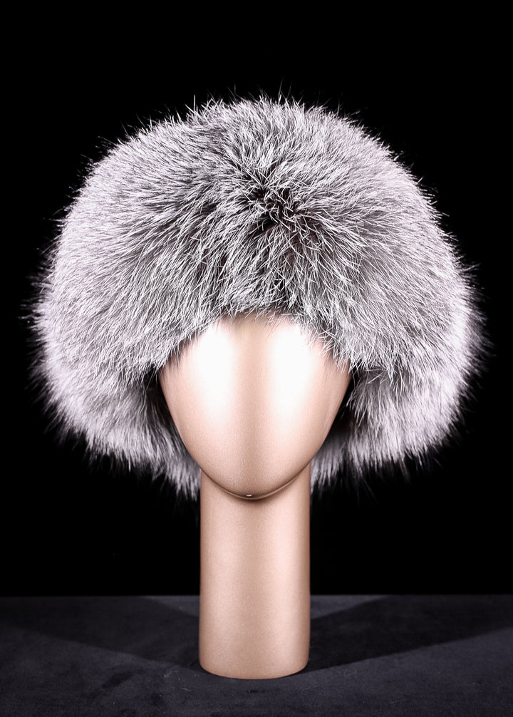 Black Ushanka Trooper Hat with Indigo Fox – Alaska Fur Gallery, Inc.