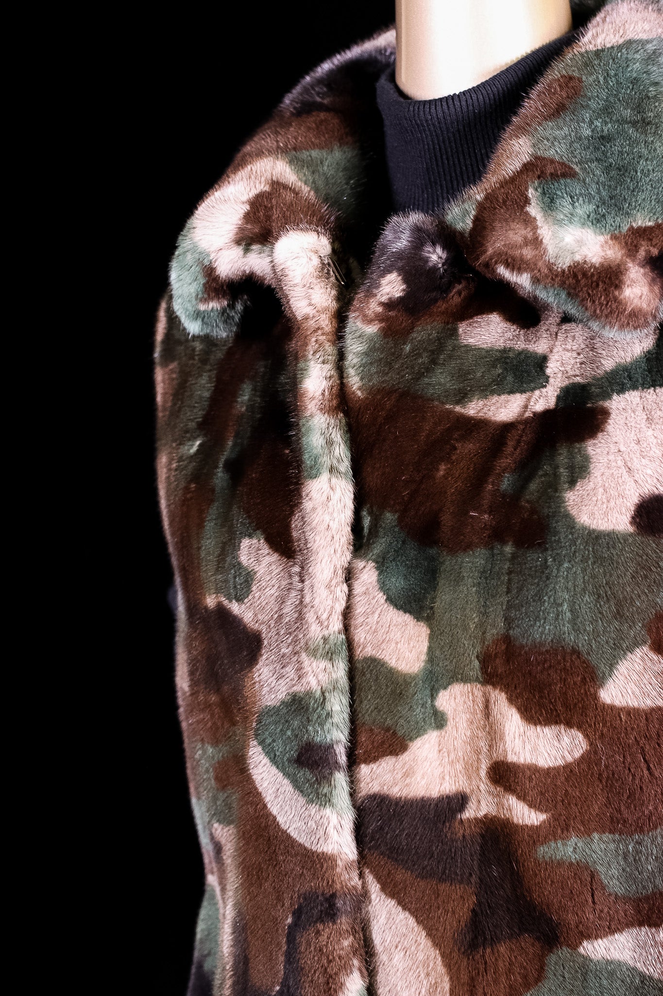 Full-Skin Camo Mink Vest