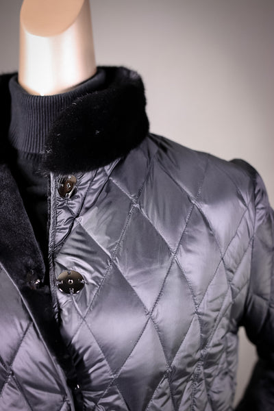 Plucked Mink Jacket Reversible to Quilted Puffer