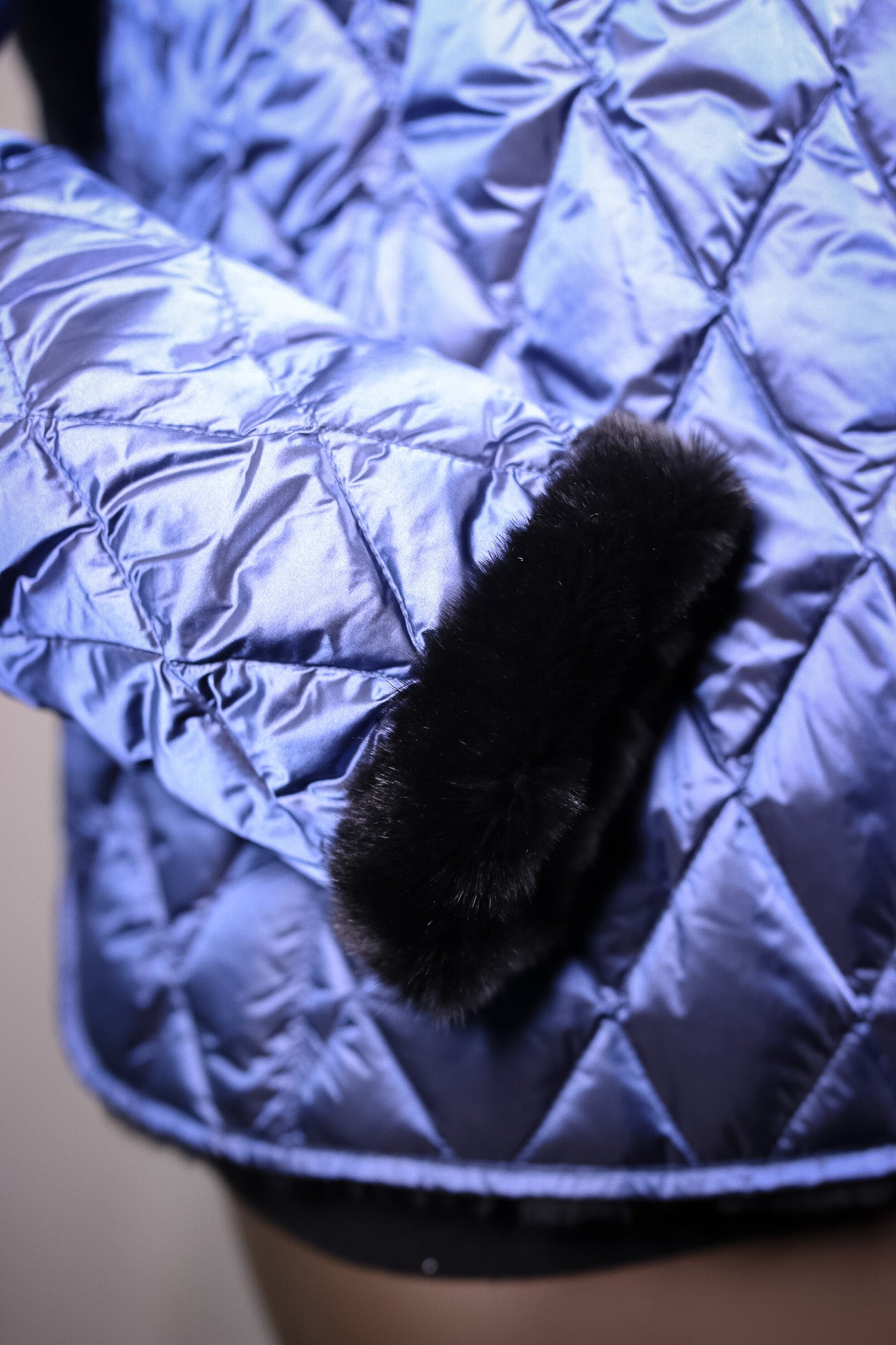 Full-Skin Sheared Mink Long Jacket Reversible to Quilted Puffer