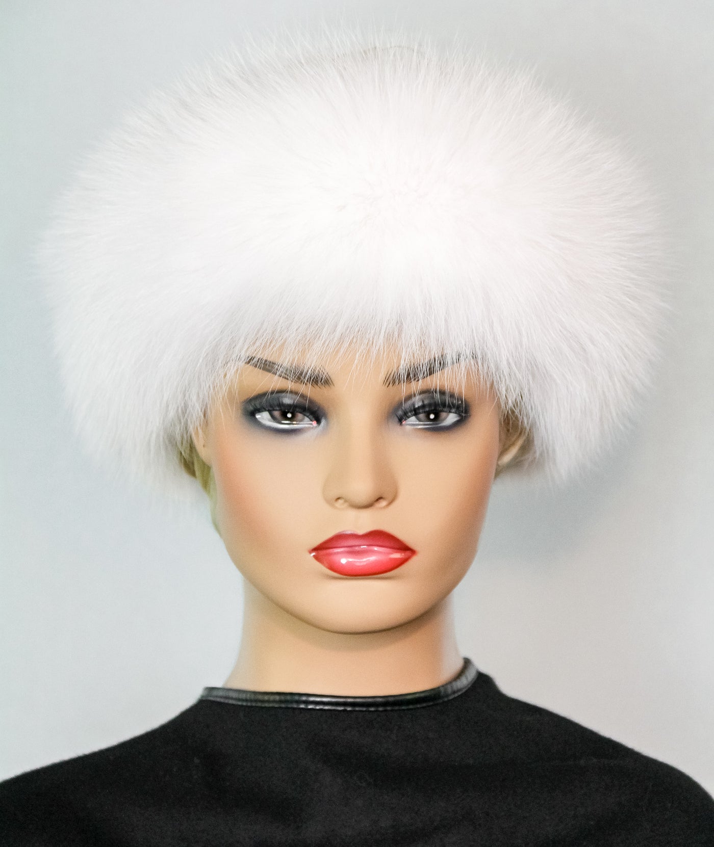 White Fox Headband with Velcro